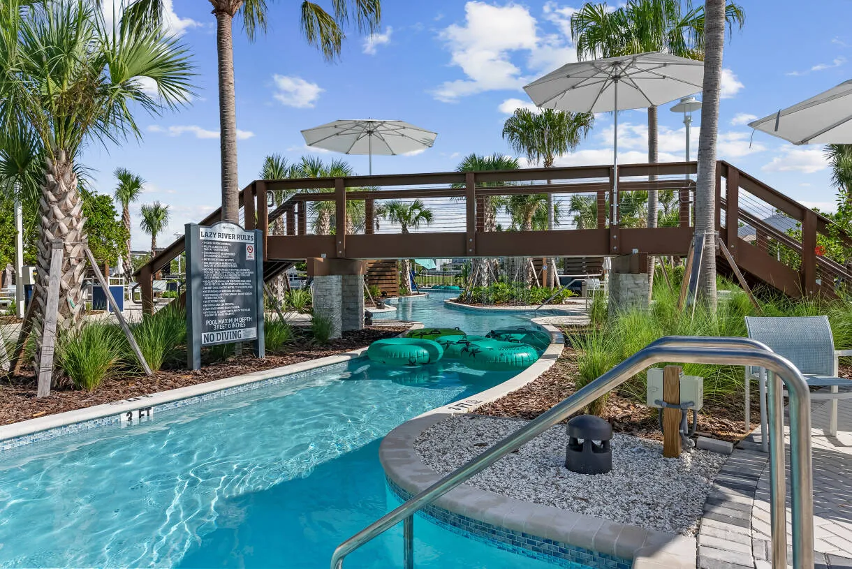 The Reef Club resort pool and lazy river