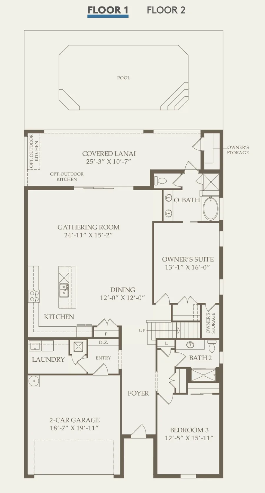Clearwater Floor 1 layout, 9 bedrooms, 6.5 baths