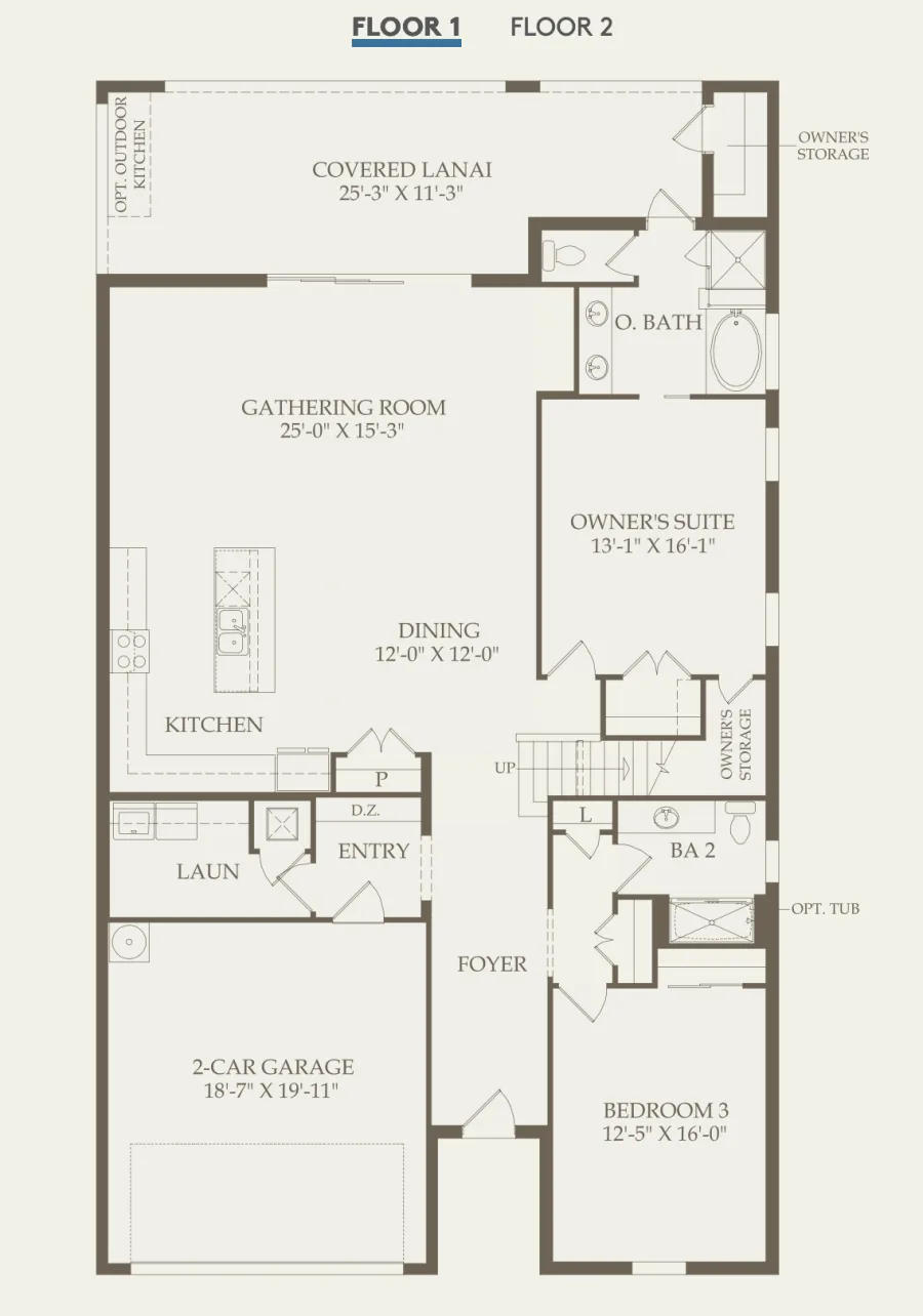 Clearwater Grand Floor 1 layout, 10 bedrooms, 8 baths