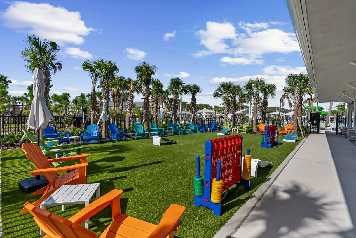 Playground and lawn games at Windsor Cay Resort