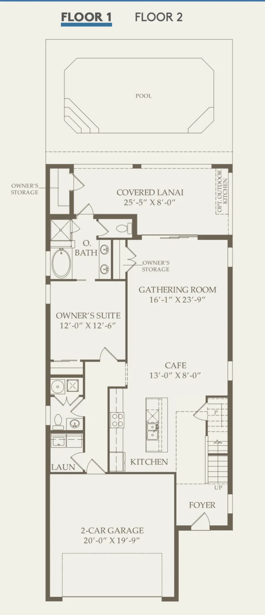 Seashore Floor 1 layout, 7 bedrooms, 5.5 baths