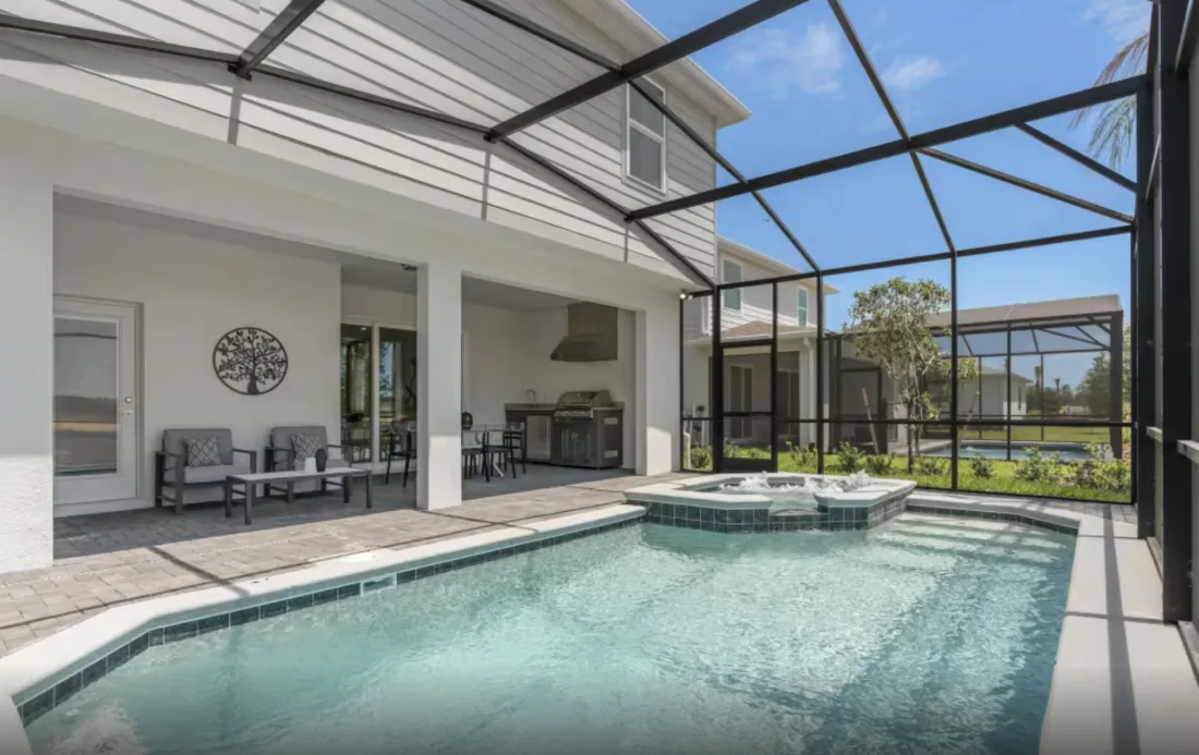 Seashore vacation home at Windsor Cay Resort, interior and exterior view 1